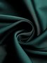 Robes Bloc de Couleur Automne Elé Taille Haute Micro-élasticité Midi Manches Longues Col Ras du Cou Normal pour Femme