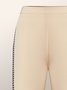Mode Pantalons Plaid Automne Urbain Polyester Joint Fendu Micro-Élasticité Long adapté H-ligne pour Femmes
