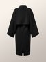 Robes Plain Automne Élégant Quotidien Coupe Régulière 1 * robe Manches 3/4 Col Roulé T-ligne pour Femmes