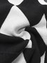 Pull Manteau Femmes Géométrique Hiver Élégant Acrylique Poids lourd à Haute Élasticité Coupe Régulière Manches Longues H-ligne