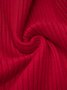 Robes Plain Hiver Élégant Acrylique Poids lourd à Haute Élasticité Coupe Régulière Manches Longues x-ligne pour Femmes