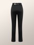 Pantalons De Yoga Femmes Plain Automne Urbain Polyester Naturel à Haute Élasticité Pantalon coupe slim Long Régulier