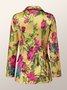 Col âle Floral Adapté Élé Blazer