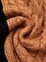 Pull Bloc de Couleur Hiver Urbain Acrylique Poids lourd Quotidien Ample Régulier H-ligne pour Femmes