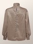 Blouse Femmes Géométrique Hiver Élégant Polyester Coupe Régulière Manches Longues Régulier H-ligne Régulier