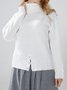Pull Femmes Plain Simple Automne 1 * robe Manches Longues Régulier Droit Régulier Élasticité moyenne