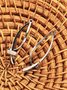 Boucles d'oreilles Femme Plain Toutes Les Saisons Simple Métal Faire la navette Métal Standard Pendre
