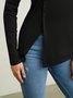 Plain Automne Urbain Micro-élasticité Col Rond Régulier S-Ligne Régulier Régulier Taille Pull pour Femmes