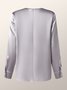Hauts Uni Automne Elé Polyester Regular Fit Manches longues Regular Regular Autres pour Femme