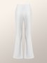 Mode Pantalons Femmes Plain Hiver Élégant Polyester Quotidien Coupe Régulière Long x-ligne Régulier