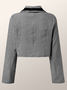 Autre Manteau Femme Plaid L'automne Urbain Polyester Naturel Sans élasticité Quotidien Regular Fit Regular