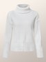 Pull Femmes Plain Simple Automne 1 * robe Manches Longues Régulier Droit Régulier Élasticité moyenne