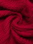 Pull Manteau Femmes Décontracté Plain Hiver Micro-Élasticité Ample Faire la navette Manches Longues Régulier H-ligne