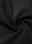 Hauts Uni Automne Urbain Polyester Boutonné Col Montant Demi-manche S-Line Regular pour Femme