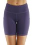 Shorts de Yoga Moulants Unicolores