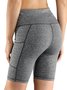 Shorts de Yoga Moulants Unicolores