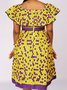 Mini Robe Trapèze à Col en Forme de Cœur Pour Travail