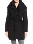 Manteau Élégant Plain à Manches Longues