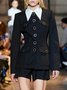 Manteau Simple Élégant Plain