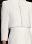 Manteau de Coupe Régulière Élégant à Col Montant