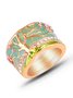Bague Femmes Décontracté Bloc de Couleur Toutes Les Saisons Avec Faux Diamant Vacances Avec Faux Diamant Avec Faux Diamant Meilleure vente Bague