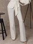 Quotidien Taille Haute Quotidien Adapté Urbain Mode Pantalons