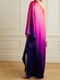 Robes Femmes Ombre Automne Élégant Quotidien Coupe Régulière Long 1 * Robe Pull-over Régulier