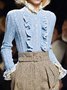 Pull Plain Automne Élégant Naturel à Haute Élasticité Manches Longues Régulier Régulier Régulier Taille pour Femmes