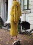 Jupe Femmes Plain Simple Automne Taille Haute à Haute Élasticité Serré Mi-longue Laine/Tricot S-Ligne