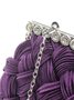 Pochette Femmes Plain Toutes Les Saisons Fête Polyester Verrouillage à la Torsion Portable Fête Nylon Régulier