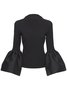 Pull Femmes Plain Automne Élégant Acrylique Quotidien Coupe Régulière Manches Longues Droit Régulier