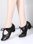 Chaussures à Talon Femmes Plain Toutes Les Saisons Fête Sportif & Intérieur Bout Rond Caoutchouc Dentelle-Up Augmentation de la hauteur Chaussures Officielles