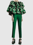 Mode Pantalon Femme Plaine Automne Urbain Naturel Quotidien Regular Fit Pantalon droit T-Line Regular