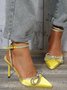 Chaussures à Talon Plain Toutes Les Saisons Élégant Nœud Satin PU Nouvel An Caoutchouc Augmentation de la hauteur pour Femmes