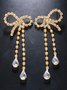 Boucles d'Oreilles Toutes Les Saisons Papillon Fête Métal Vacances Métal Zircon Meilleure vente Pendre pour Femmes