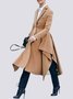 Manteau à Col Plat