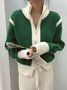 Pull Manteau Plain Hiver Simple Acrylique Naturel Poids lourd Quotidien Coupe Régulière Col Roulé pour Femmes