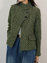 Blouson Femmes Plain Hiver Urbain Polyester Col Montant Aucune élasticité Ample Régulier Régulier