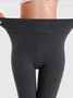 Pantalons De Yoga Décontracté Plain Hiver Polyester Taille Haute Quotidien Legging S-ligne Élasticité moyenne pour Femmes