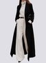 Manteau Élégant Ample Plain
