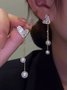 Boucles d'oreilles Femme Toutes Les Saisons Fête Coeur/cordé Métal Faire la navette Métal Avec Faux Diamant ÉPINGLES Style Pendre