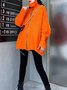 Pull Manteau Femmes Plain Hiver Simple Acrylique Zip Naturel Quotidien Col Roulé T-ligne