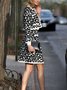 Blouson Pois Polka Printemps Élégant Aucune élasticité Quotidien Coupe Régulière Manches Longues Écourté Régulier pour Femmes