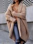 Pull Manteau Femmes Décontracté Plain Hiver Naturel Aucune élasticité Quotidien Ample O-ligne Régulier