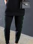 Décontracté Pantalons Femmes Bloc de Couleur Printemps Urbain Polyester Taille Haute Quotidien Coupe Régulière Long Élasticité moyenne