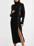 Pull Femmes Plain Printemps Urbain Zip Acrylique Naturel Micro-élasticité Régulier Droit