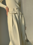 Mode Pantalons Femmes Plain Printemps Élégant Naturel Coupe Régulière en Laine Long Droit Régulier