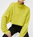 Pull Plain Hiver Élégant Manches Longues Col Rond Laine/Tricot Régulier H-ligne Régulier pour Femmes