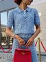 Pulls Femmes Plain Automne Urbain Acrylique Micro-élasticité Quotidien Coupe Régulière Régulier Régulier