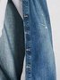 Toile de Jean Manteaux Plain Printemps / Automne Urbain Taille Haute Aucune élasticité Quotidien Coupe Régulière Régulier Col de Chemise pour Femmes